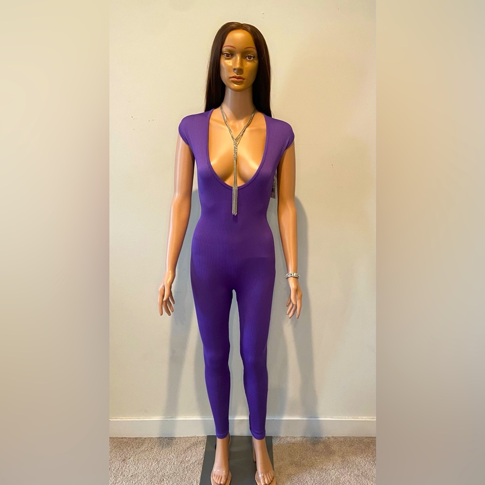 Sexy Purple Jumpsuit